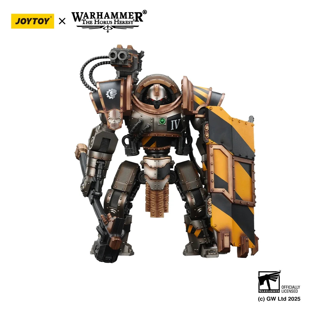 [Pre-order]JOYTOY Warhammer 30K 1/18 Action Figure Iron Warriors Iron Circle Domitar-Ferrum Class Battle-automata  Model
