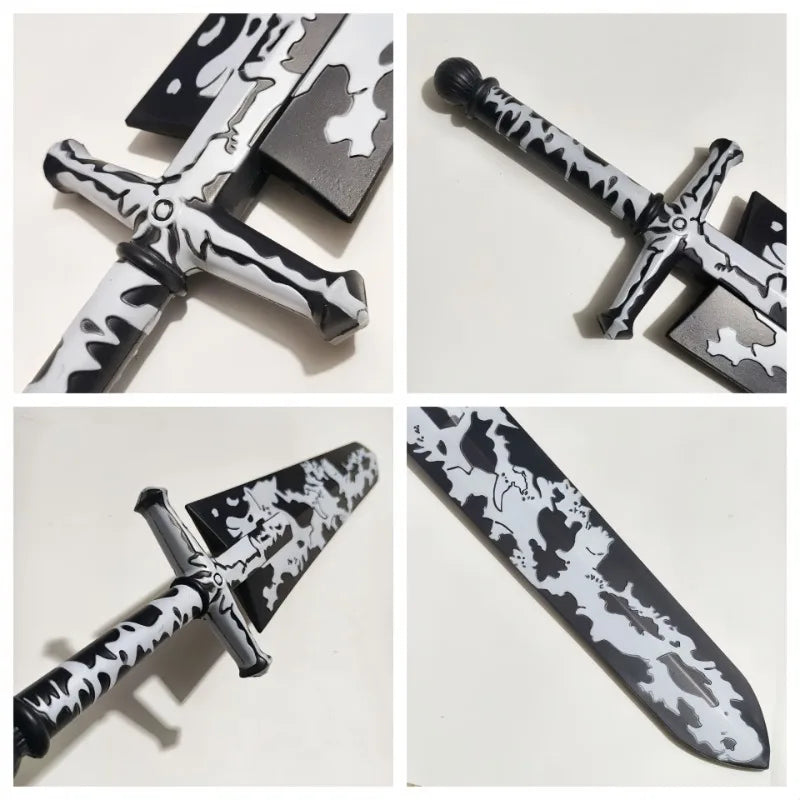 101cm Black Clover Asta Anti Magic Sword Weapon Periphery PU Cool Decoration Ornament Crafts Model Toys for Boys Collections