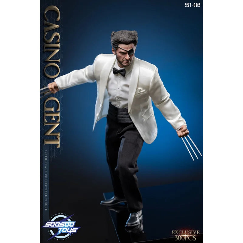Soosootoys SST082 Casino Wolverine Actionfigur Original Sammlerstück Hochdetailliertes Kostüm Skulptur Bewegliche Gelenke Display-Spielzeug Geschenk