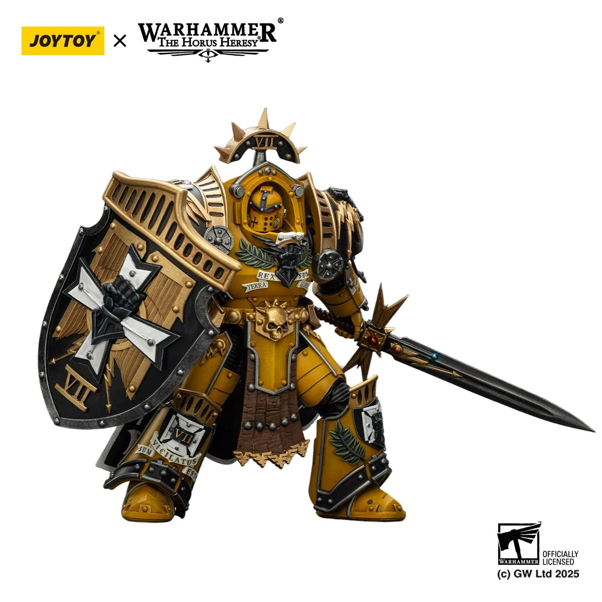 【Pre-sale】JOYTOY Warhammer 40K Imperial Fists Legion Praetor in Tartaros Terminator Armor Librarian Consul 1/18 Action Figure