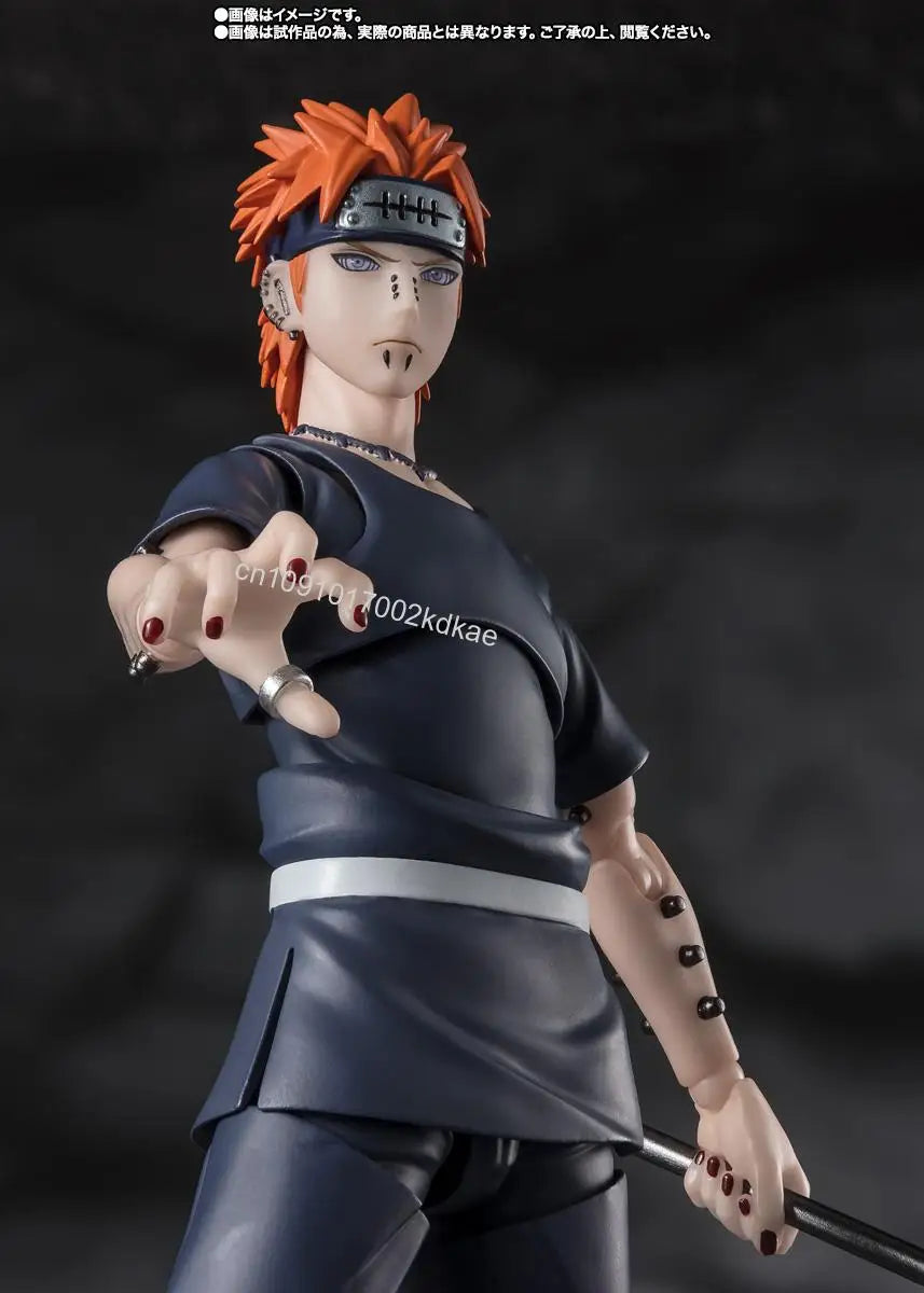 In stock Bandai Original NARUTO Shippuden S.H.Figuarts The Rinnegan of the Six Paths Anime figure Action Figures Model Toys
