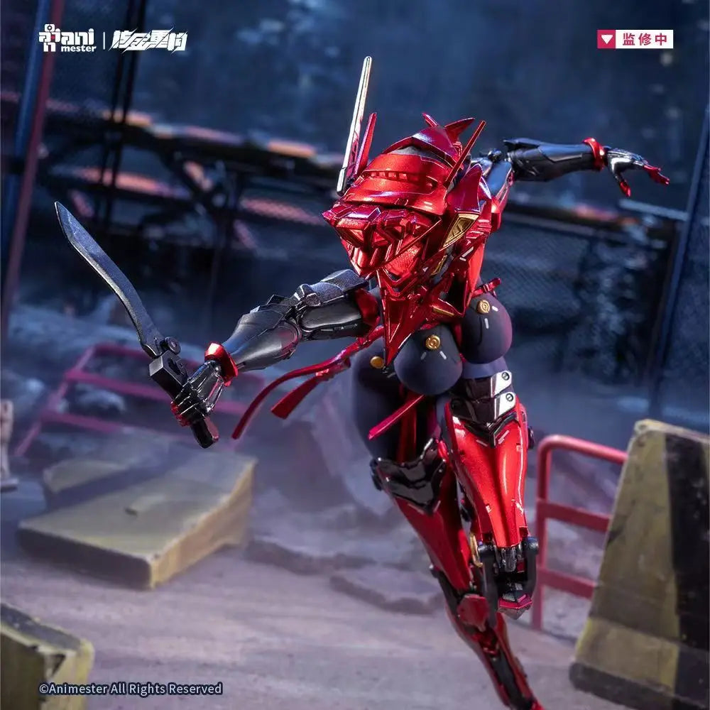 Pre-order AniMester Nuclear Gold Reconstruction Trial KOF Guren Padma 1/9 Rubberized Movable Model Anime Action Figure Toys Gift