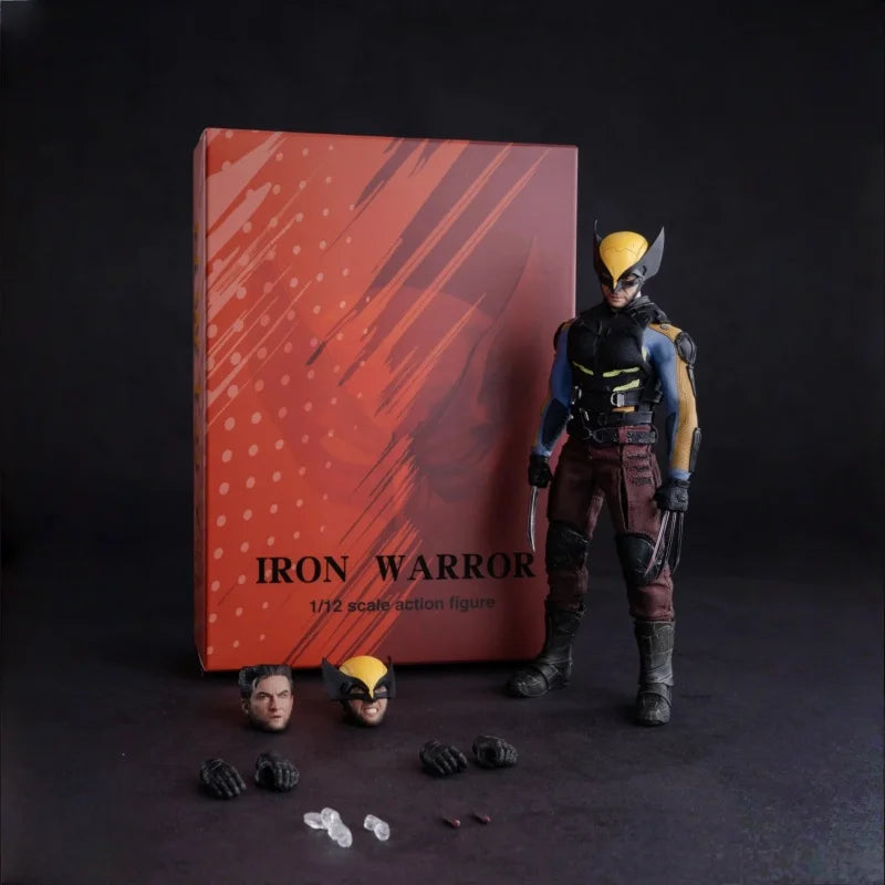 Original In Stock Nwtoys Wolverine Movable Soldier Model X Men Super Hero Iron Warrior Simulation 6" Full Set Anime Model Toys