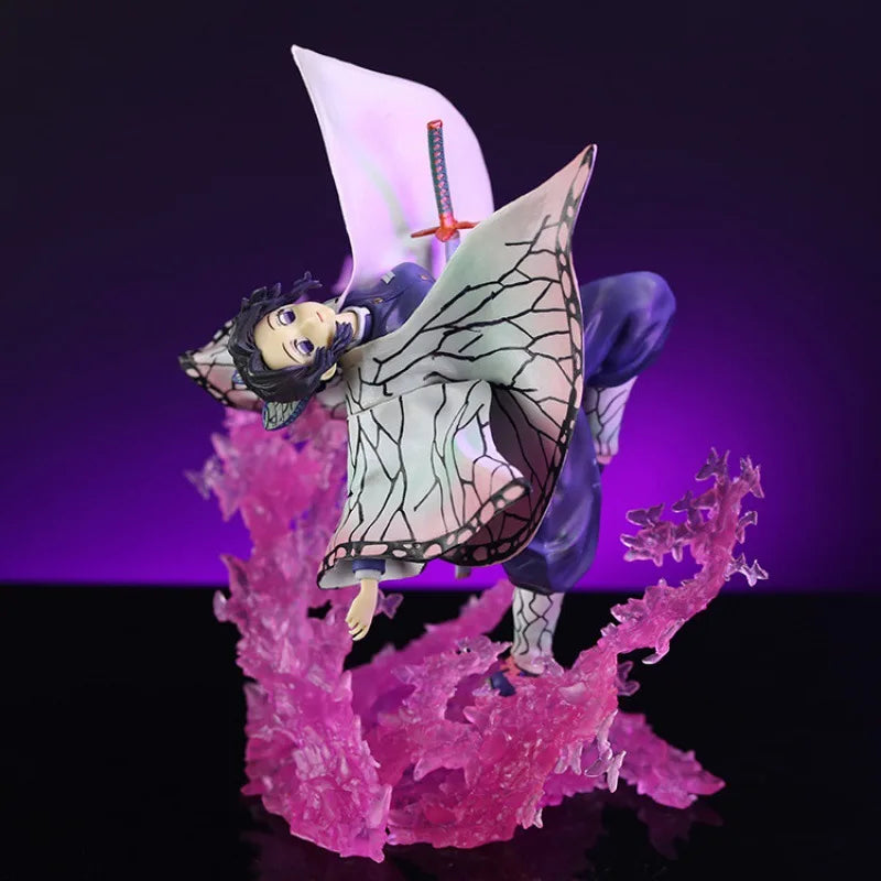 2 types Demon Slayer Figures Kochou Shinobu GK Anime Figures PVC Model Kimetsu No Yaiba Figurine Ornament Kid Christmas Gift