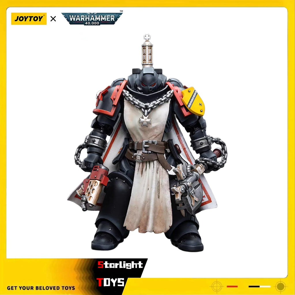 JOYTOY 1/18 Action Figure Black Templars Primaris Sword Brethren Granbertus Toy Model Gift