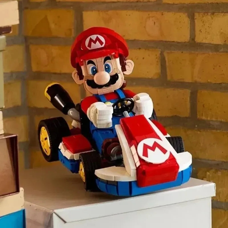 2025 New 72037 Standard Kart Classic Game Racing Car Model Building Blocks City Car Assembly Bricks Toy for Kids Adult gifts