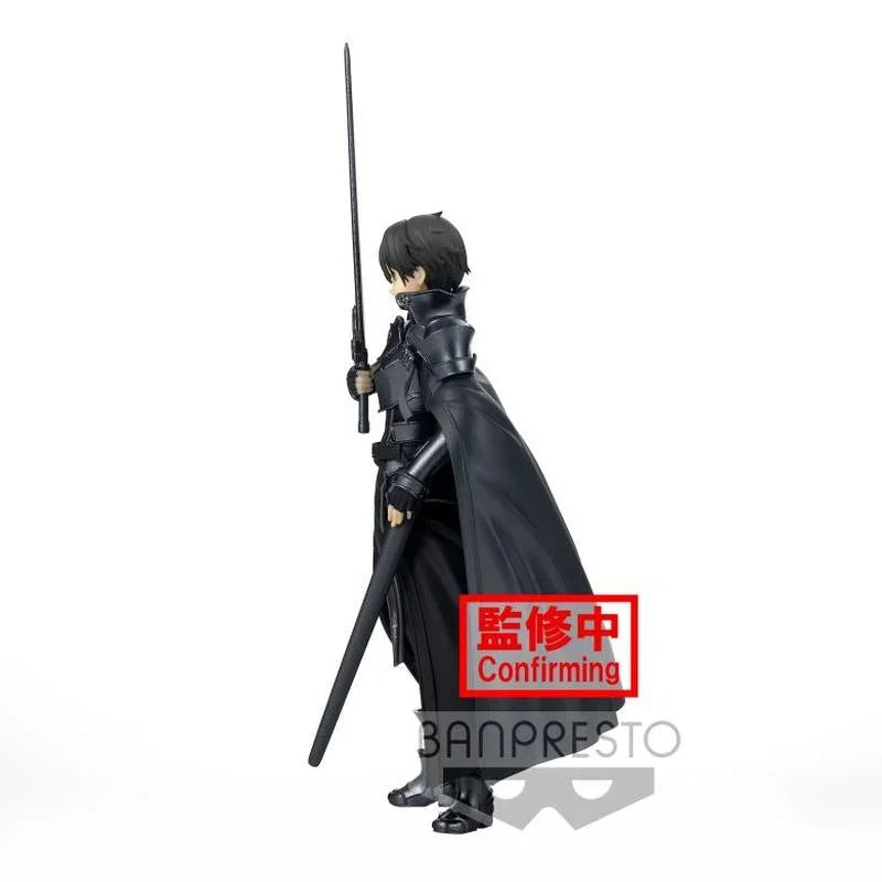 Bandai Original Sword Art Online Anime Kirigaya Kazuto Action Figure Toys for Boys Girls Kids Christmas Gift Model Dolls