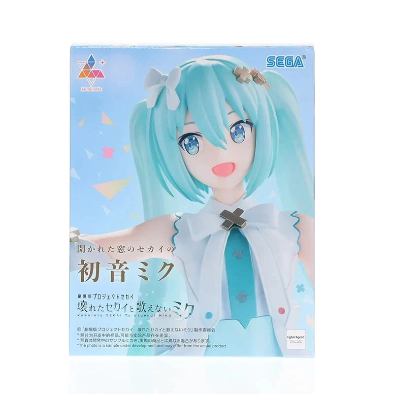 SEGA Luminasta Project Sekai: The World That Has Crumbled And Miku Who Cannot Sing Hatsune Miku PVC 20CM Anime Figure Model Toy