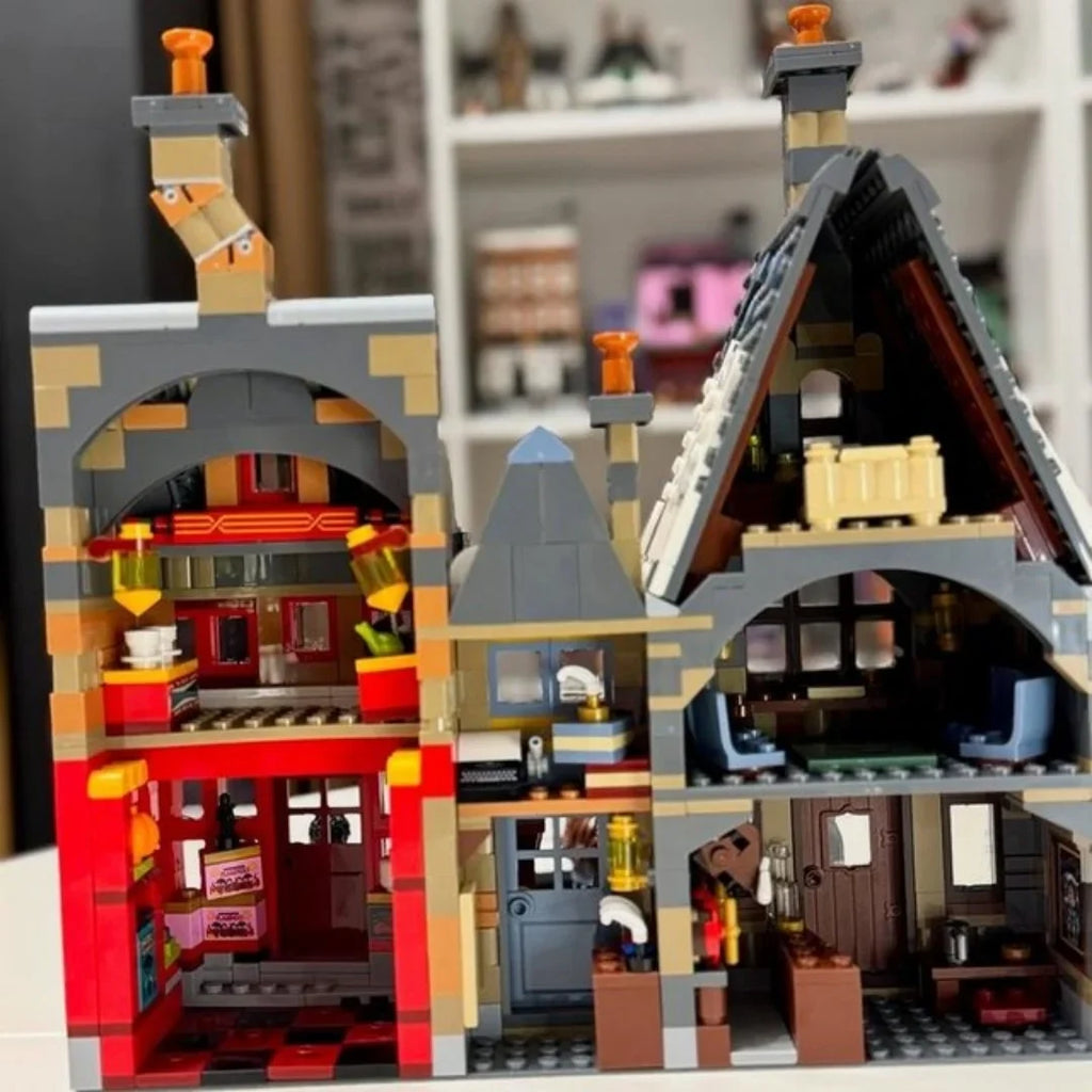 3228pcs Bricks Hogsmeade 76457 Building Blocks Winter Village Street View Model Assemble Toys Movie Children Christmas Gifts
