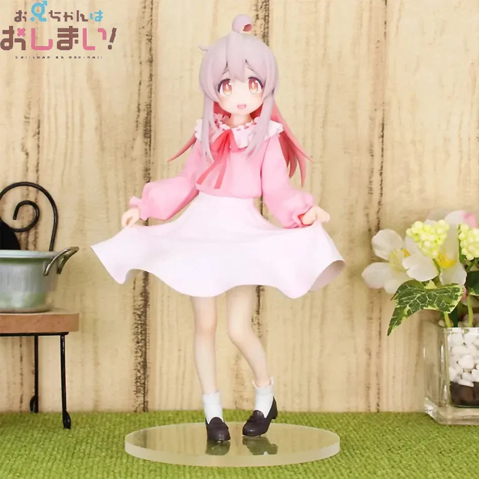 18cm Onii-chan wa Oshimai! Mahiro Oyama Anime Figure Kawaii Mahiro Oyama Action Figure Pink dress Collection Model Doll Toy Gift