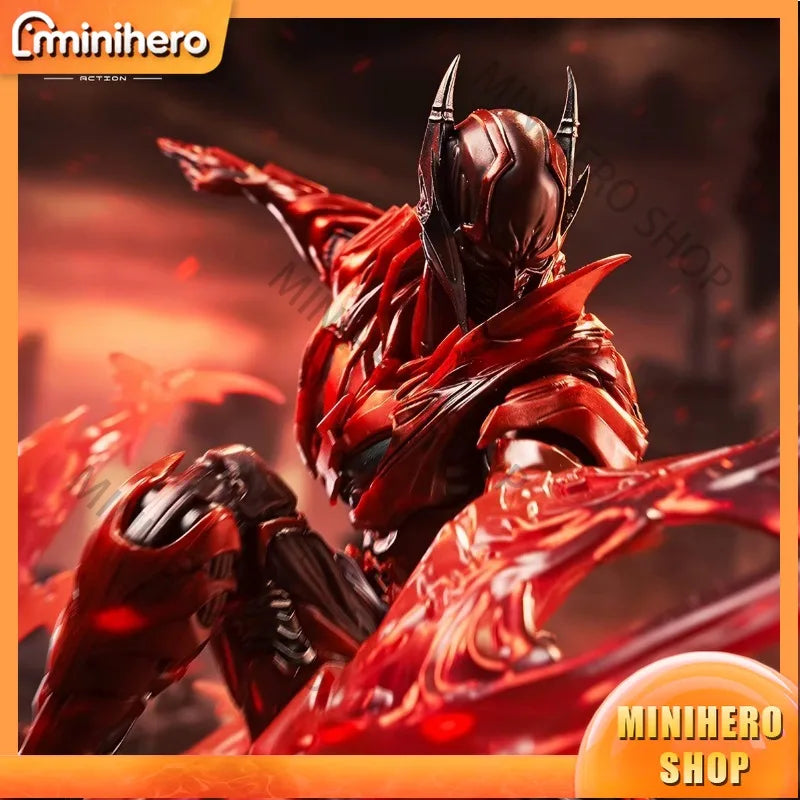 ã€Pre-saleã€‘ INART 1/12 Scale Red Death Batman Action Figure with FX Base - Dark Nights: Metal Series  Comics Collectible Toy