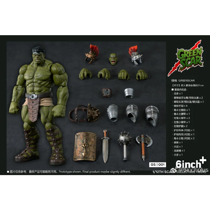 In Stock Original Hulk Hulk 1/12 Giant Body Action Figure Toys and Gift Collection Fans' Hobbies
