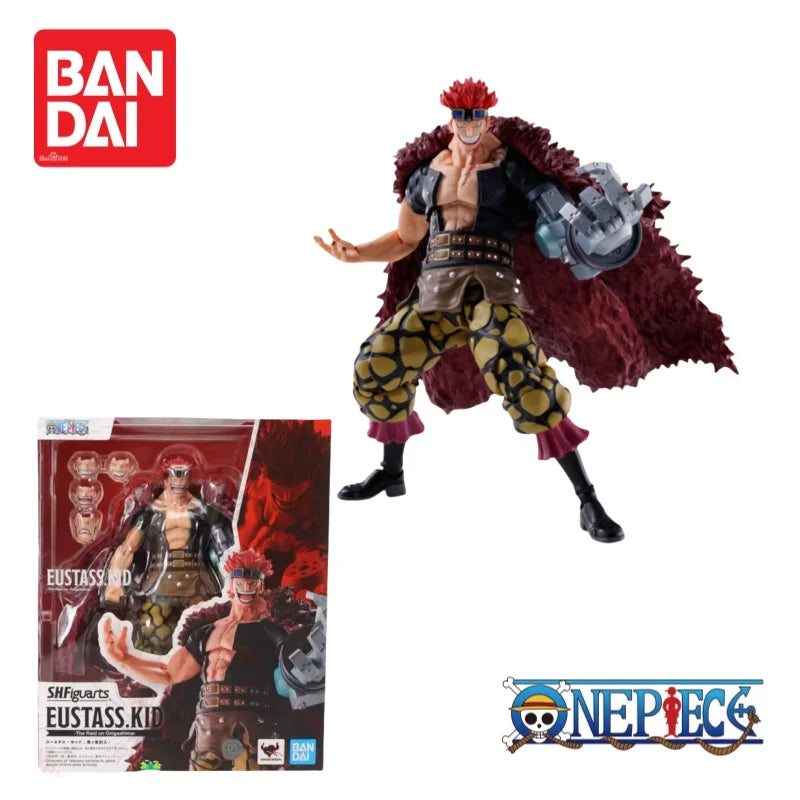 Bandai One Piece In Stock Eustass  Figurine Original Anime Merchandise 100% Genuine Ornaments Boys Favorite Gift Collectible