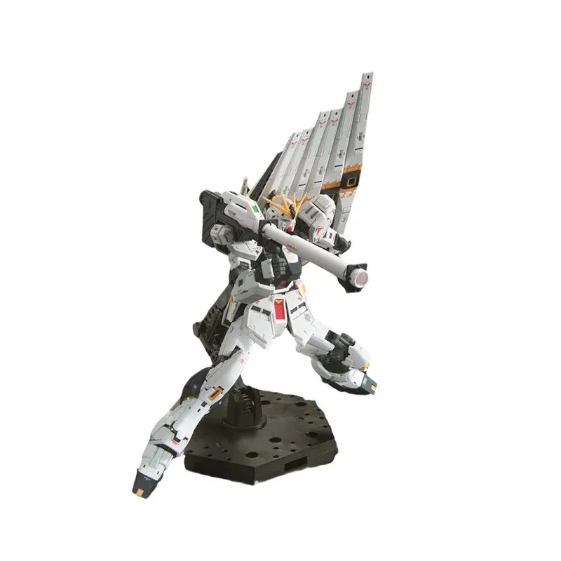 Bandai Original GUNDAM Anime Model RG 1/144 RX-93 VGUNDAM Action Figure Assembly Model Toys Collectible Ornaments for Children
