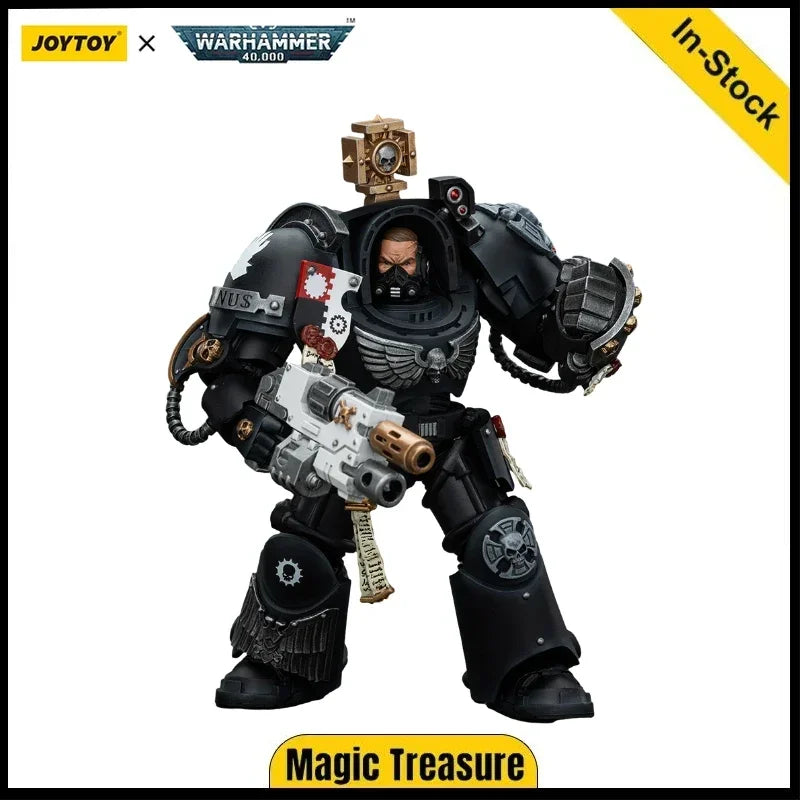 【In Stock】JOYTOY 1/18 Action Figure Warhammer 40K Iron Hands Captain in Terminator Armour  Toy