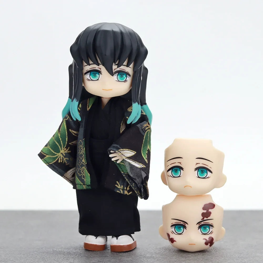 Demon Slayer Kimono Ver Complete Action Figures Bjd Anime Character Mitsuri Kanroji Giyu Tomioka Collectible Model Birthday Gift