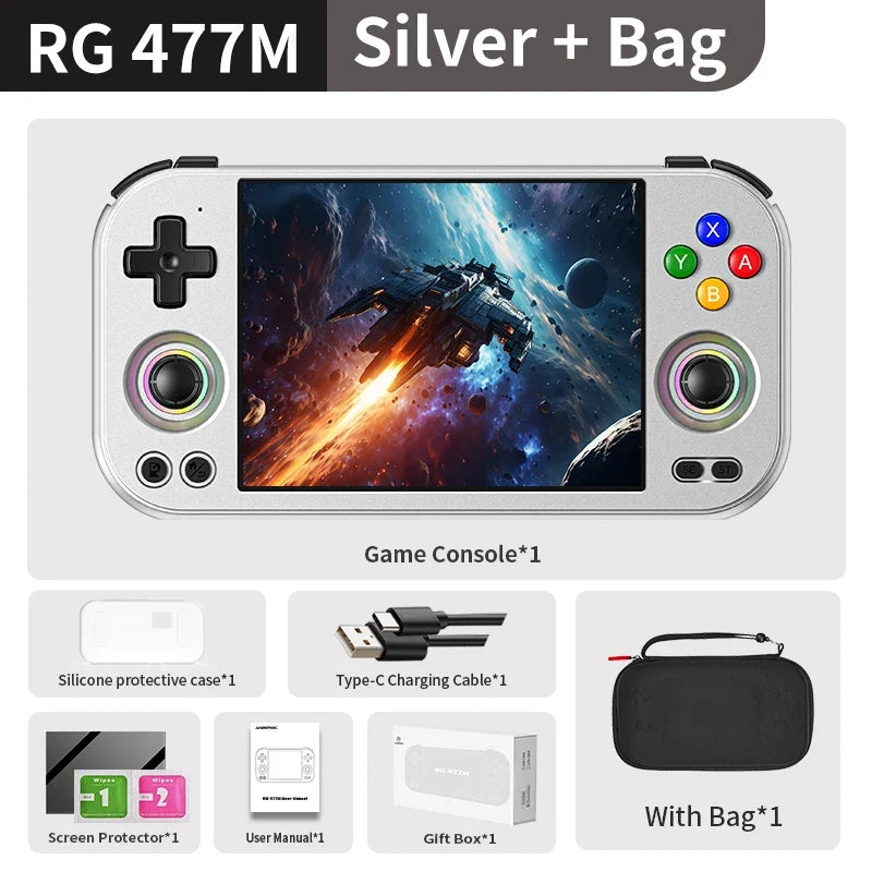 Anbernic RG 477M Handheld Game Console 4.7" LTPS In-Cell Multi-touch Screen Android WIFI Video Gaming Player Al Assistant RG477M