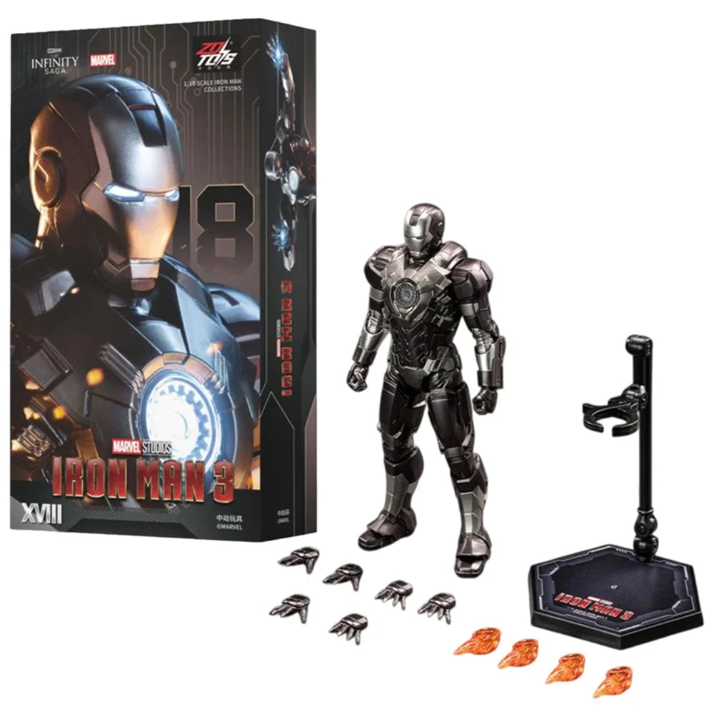 ZDTDS Toys Iron Man MK18 Cassanova MK10 Jack Tony Stark Collection Joint Movable Model Action Figure Desktop Ornament Toys Gifts