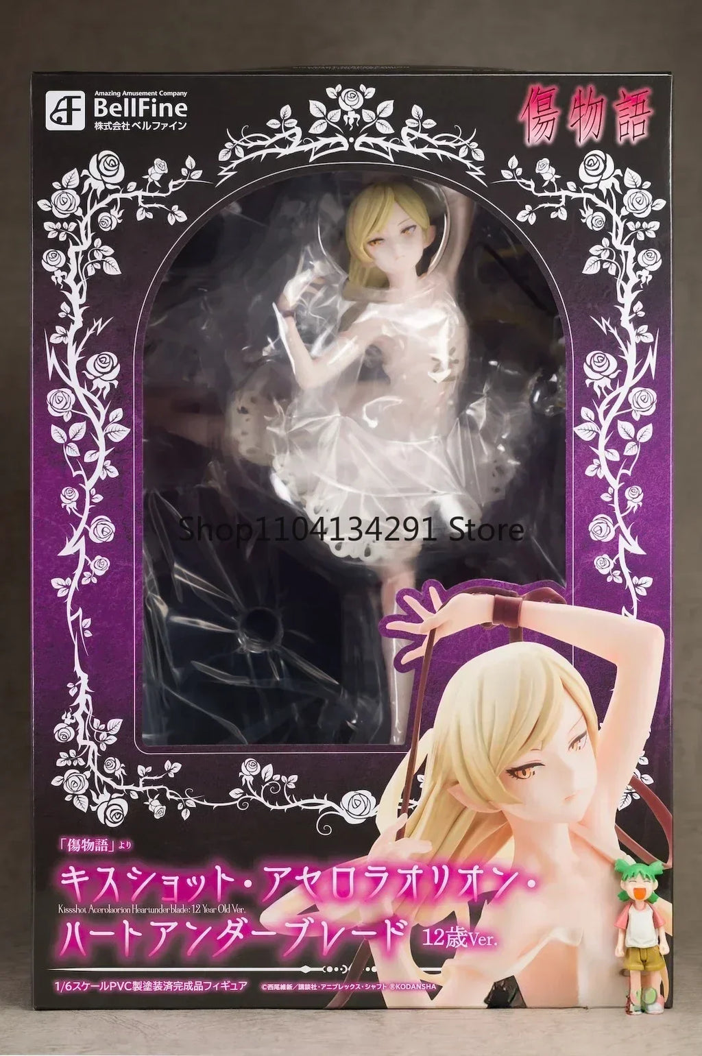 Original Bellfine Figure Monogatari Series: Shinobu Oshino 12-Year-Old Ver. Kishisute 1/6 Scale Articulated Action Figure Toy