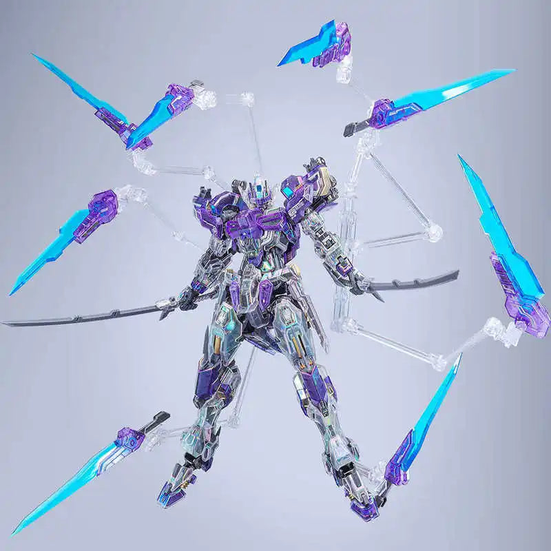 In Stock Eddas Asgard 1/100 Holographic Limited Hologram Valkyrie Mechanical Clear Ver.Action Figures Assembly Model Toy Gift