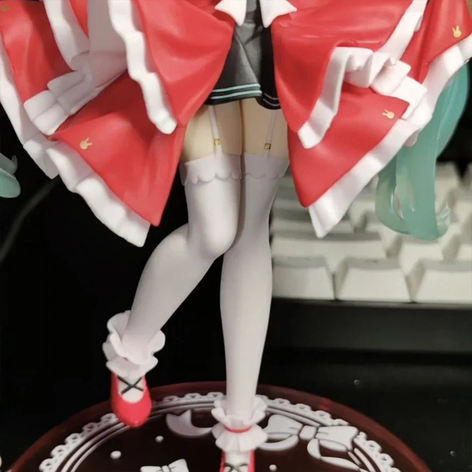 Hatsune Miku Lolita Figure Fashion Anime Miku Collection Action Figurine Kawaii Cute Model Desktop Ornaments Toy