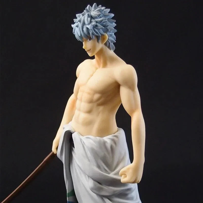In Stock Bandai Original DXF Anime GINTAMA Sakata Gintoki Underpants Ver Battle Version Ver Action Figure Model Holiday Gifts