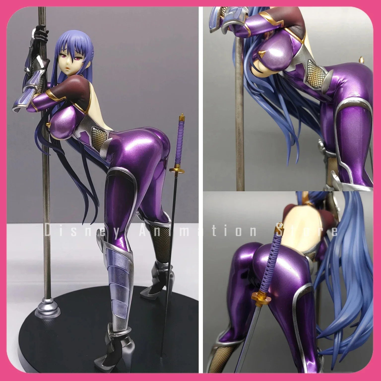 In Stock Anime Taimanin Yukikaze 2 Akiyama Rinko 1/7 Pole Dance Ver Action Figures Hentai Collection Model Toys Birthday Gift