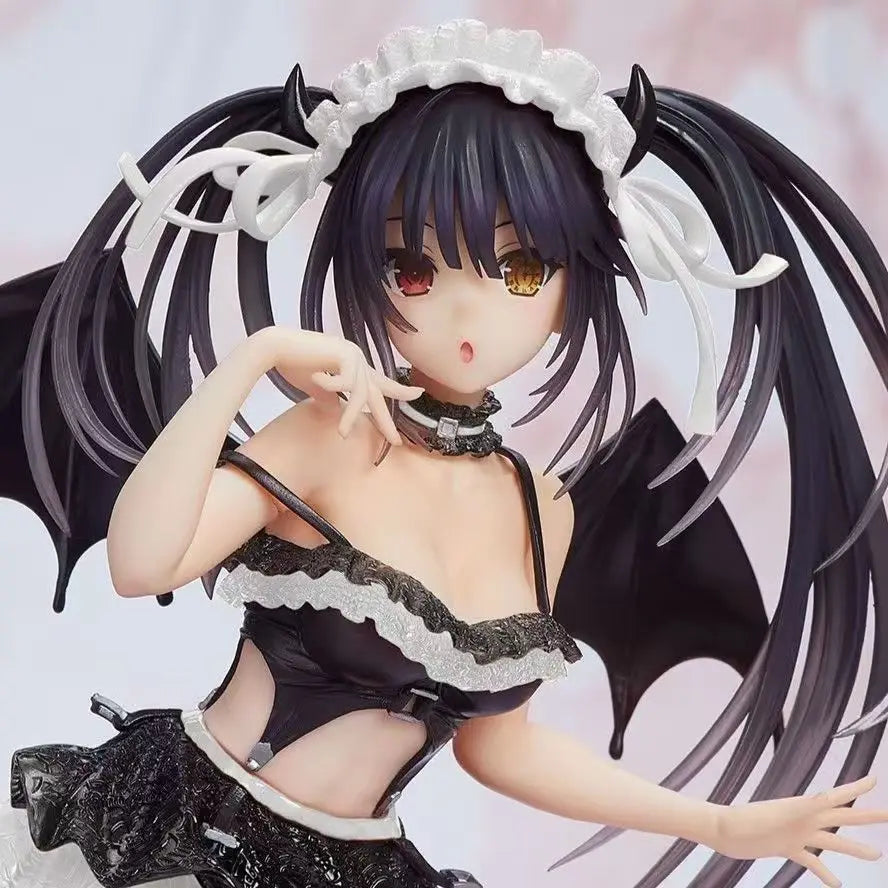 DATE A LIVE Anime Figures Tokisaki Kurumi & Nightmare Figures Doll Devil Costume Wings Model Action Figure Toy for Kids Christma