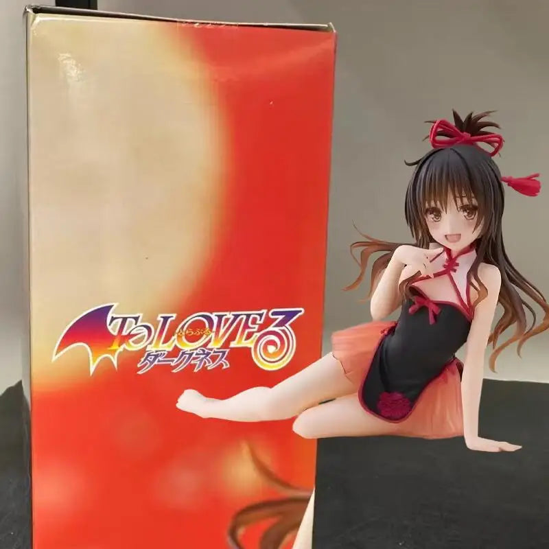 Genuine Original In Stock Taito To Love-Ru Darkness Desktop Cute Yuuki Mikan China Dress Ver Figure Model Collector Figurine Toy