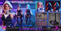 1/6 ELE9002 Cyber Spider Woman Gwen Actionfigur Elefantenspielzeug Bewegliche Augen + Leuchtende Augen Kopfskulptur Bewegliche Puppenmodell Spielzeug