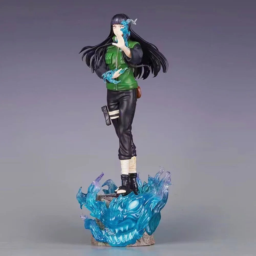 34cm/13.39in Anime NARUTO Figure Hyuga Hinata Action Figures Pvc Statue Desktop Ornamen Collection Model Toys Gifts
