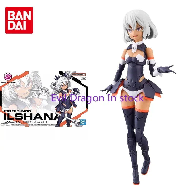 Bandai Original 30MS Model Kit Anime Figure SIS-M00 ILSHANA COLOR C Action Figures Toys Collectible Ornaments Gifts for Children