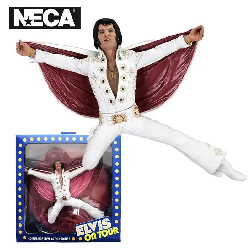 NECA 18085 Toys Elvis Presley On Tour Famous American Rock Star Commemorative Action Figure Original Doll Model Collection 15 CM