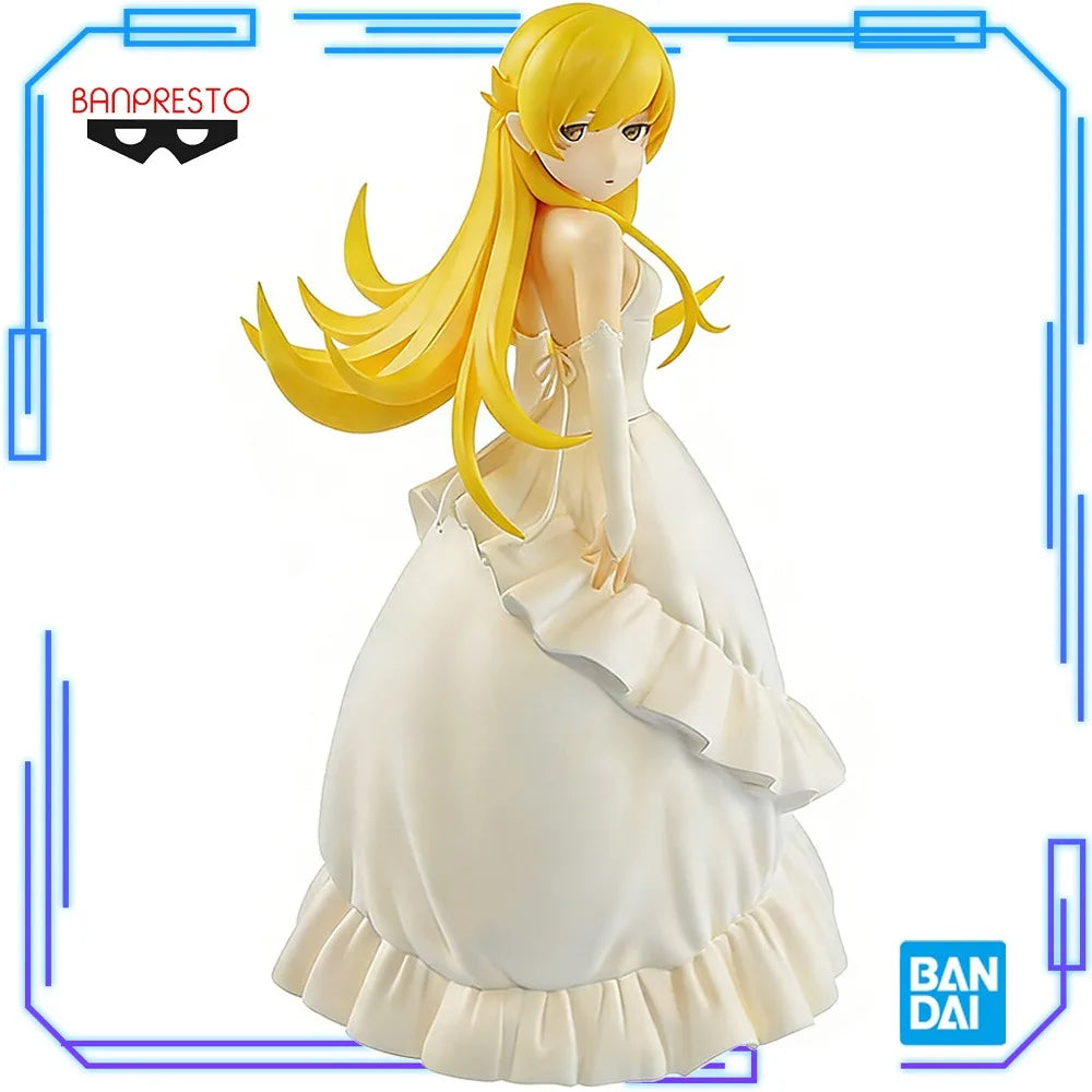 Auf Lager Bandai Original Echtes Banpresto Monogatari Serie Oshino Shinobu Brautkleid EXQ Figur 21cm Sammlungen Modell Spielzeug