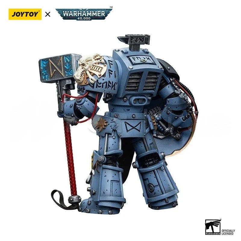 1/18 JOYTOY Action Figure 40K Space Wolves Arjac Rockfist Anime Model Toy