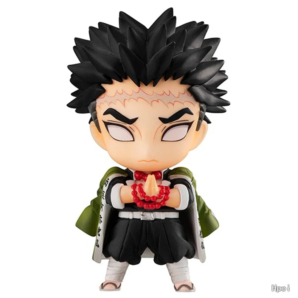 11cm Demon Slayer Kimetsu no Yaiba Anime Figure Kanroji Mitsuri Action Figures PVC Shinazugawa Sanemi Figurine Collection Toys