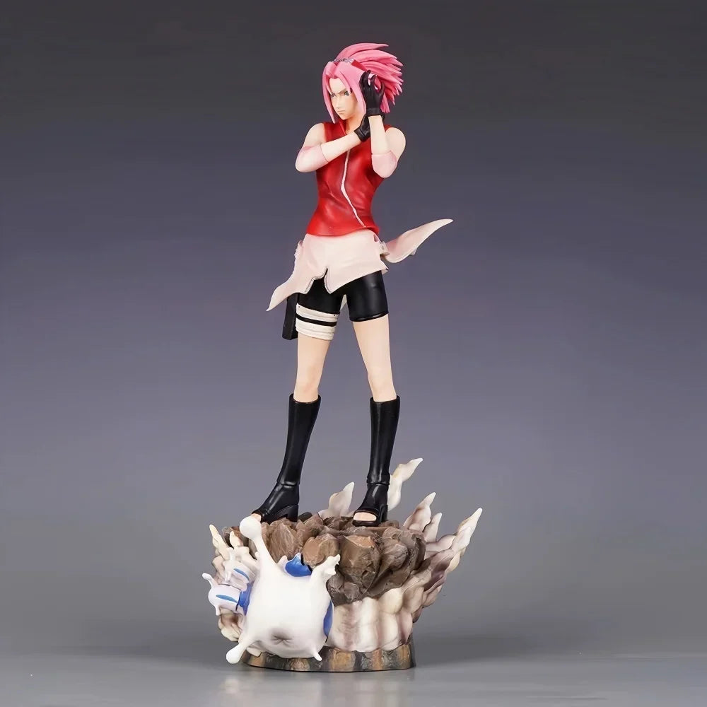 35cm/13.78in Anime NARUTO Figure Haruno Sakura Action Figures Pvc Statue Desktop Ornamen Collection Model Toys Gifts