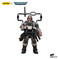 JOYTOY  40k 1/18 Action Figures Anime 10.7cm Astra Militarum Cadian Command Squad Veteran with Medi-pack  Model Toys