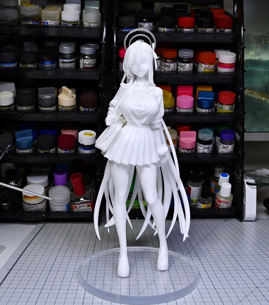 Anime Lucrea Ichinose Asuna Blue Archive Bunny Girl Kit Kawaii Resin GK DIY White Assembly GK Model Statue Toys Doll Collection
