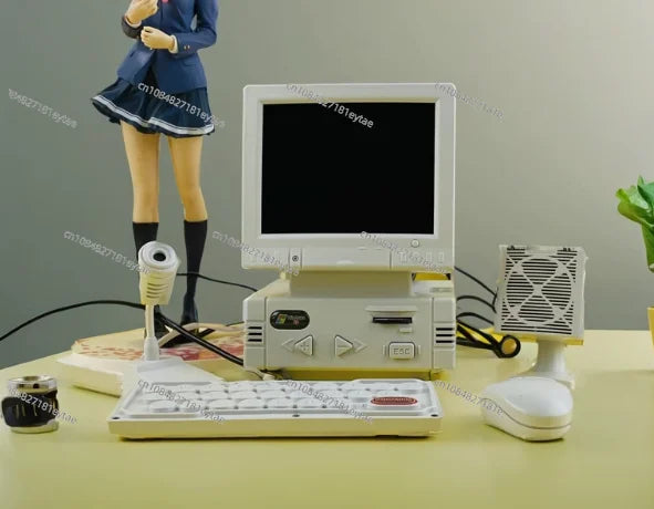 Retro Nostalgic Desktop 3.5-inch Mini Computer, Small TV, Home Game Console, Children's Gift