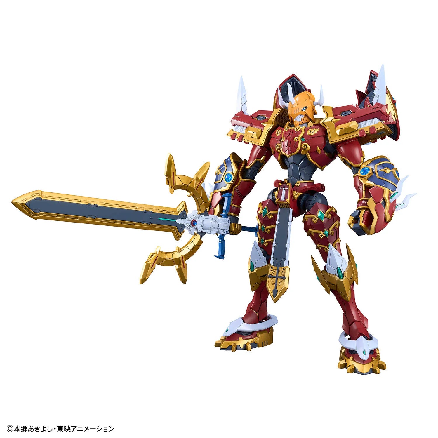 BANDAI Figure-rise Standard Amplified Digimon Adventure Digimon Frontier Kaiser Greymon Anime Action Figures Assembly Model Toy