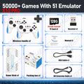 X10 PRO 128G  4K TV Game Stick Video Game Console With 50000+ Game Wireless Controller Gamepad Retro Handheld Game Console/64GB