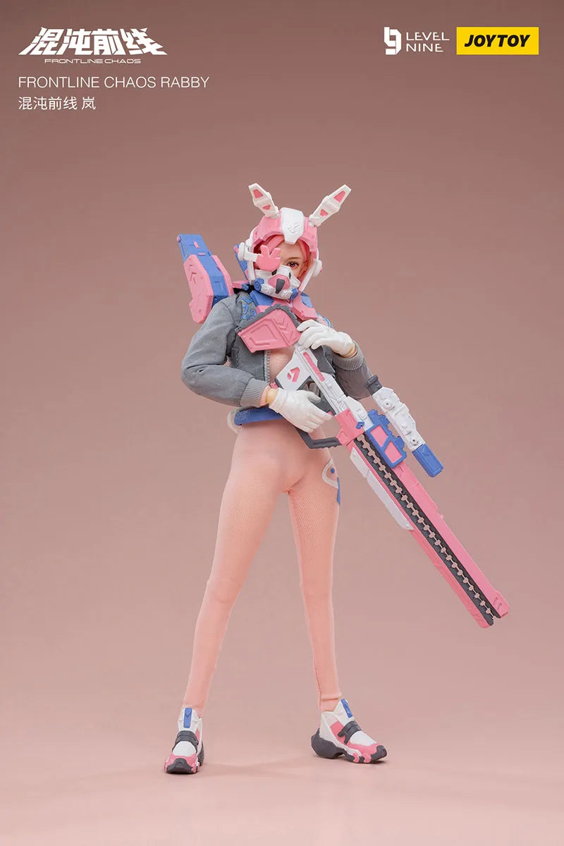 JOYTOY FRONTLINE RABBY 1/12 Women Soldier Rabbit Girl Warrior Kawaii Fighting Beauty Lan Dolls Full Set 6Inch Action Figure