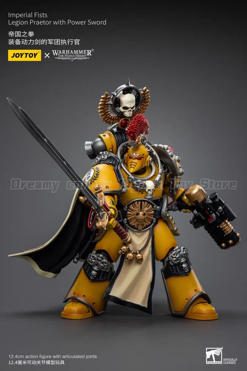 【In stock】JOYTOY Warhammer 40K Imperial Fists Legion Praetor with Power Sword Fafnir Rann 2PCS 1/18 Action Figures Toys