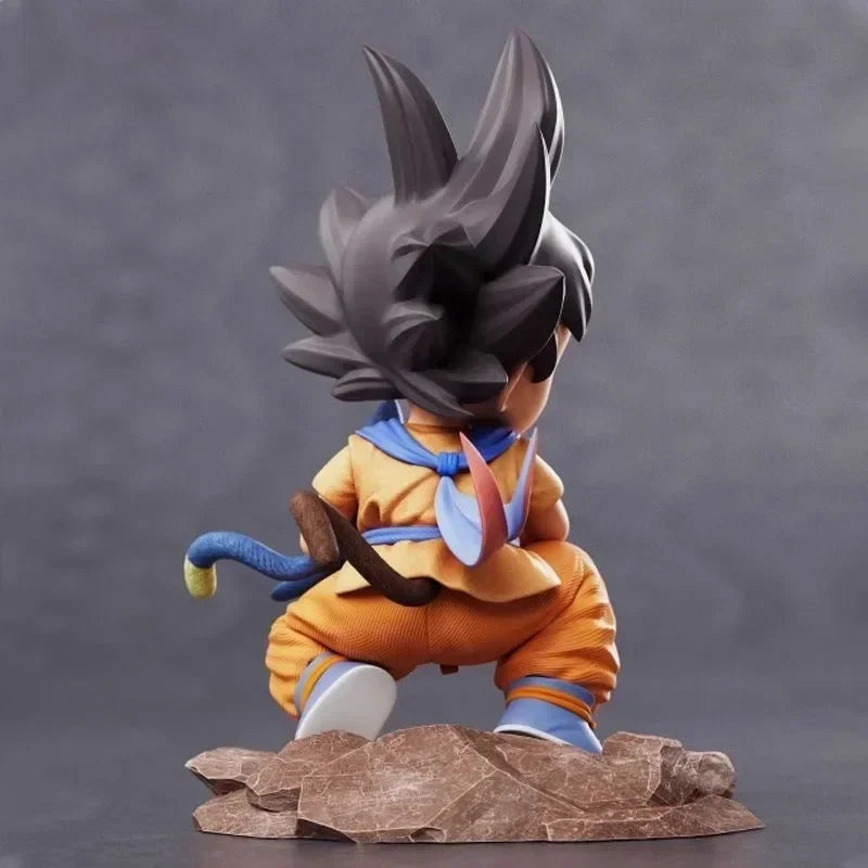 10cm Anime Dragon Ball Z Goku Hug Pula PVC GK Figure Yamcha Anime Collection Model Toy Gift Ornaments Goku Figure
