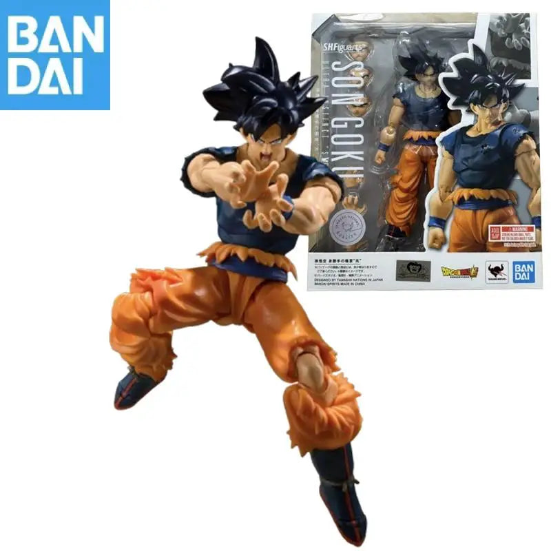 Bandai S.H.Figuarts Dragon Ball Super Son Goku Ultra Instinct Sign Pvc 14cm Anime Action Figures Model Collector Figurine Toy