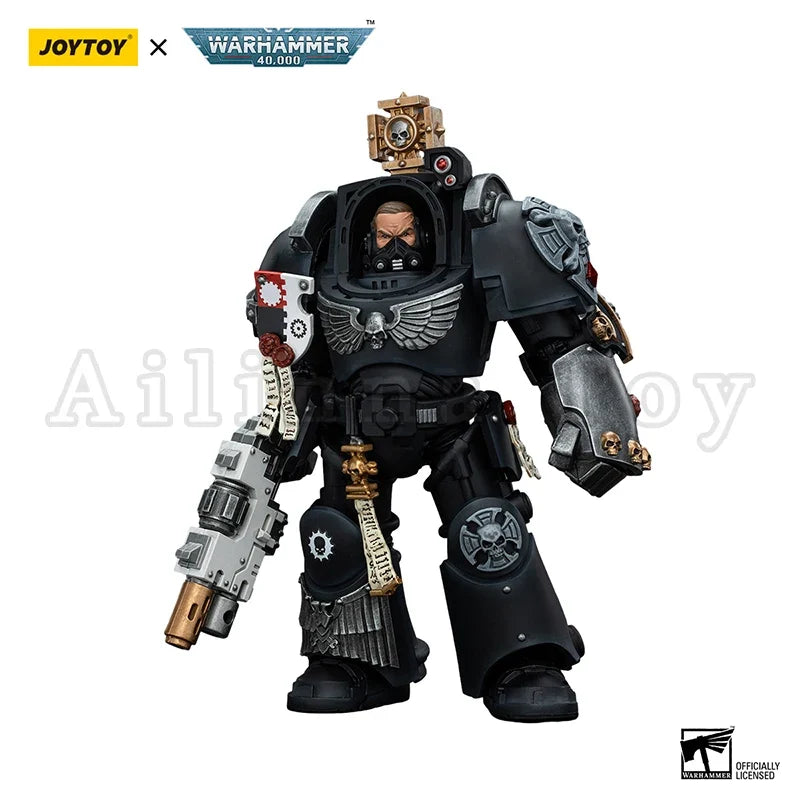 JOYTOY 1/18 Action Figure 40K Iron Hands Captain in Terminator Armour Anime Collection Military Model Toy