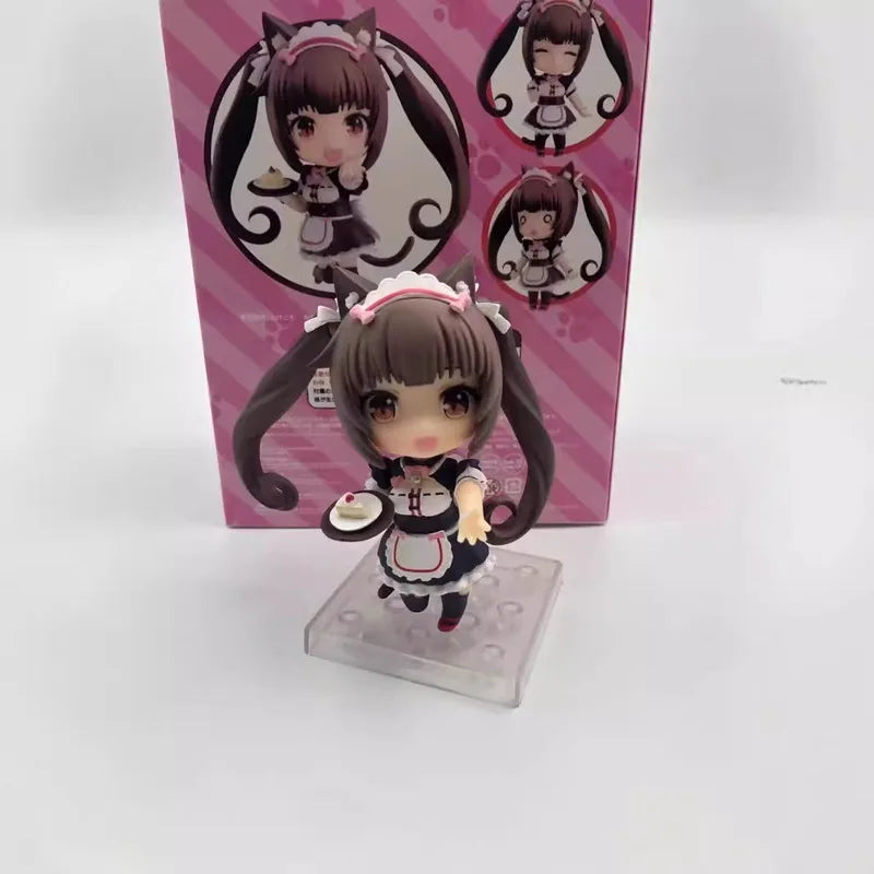 Chibi Figure Nekopara Vanilla Chocola - Exchangeable Face Desktop Decor Anime Collectible Gift for Boys