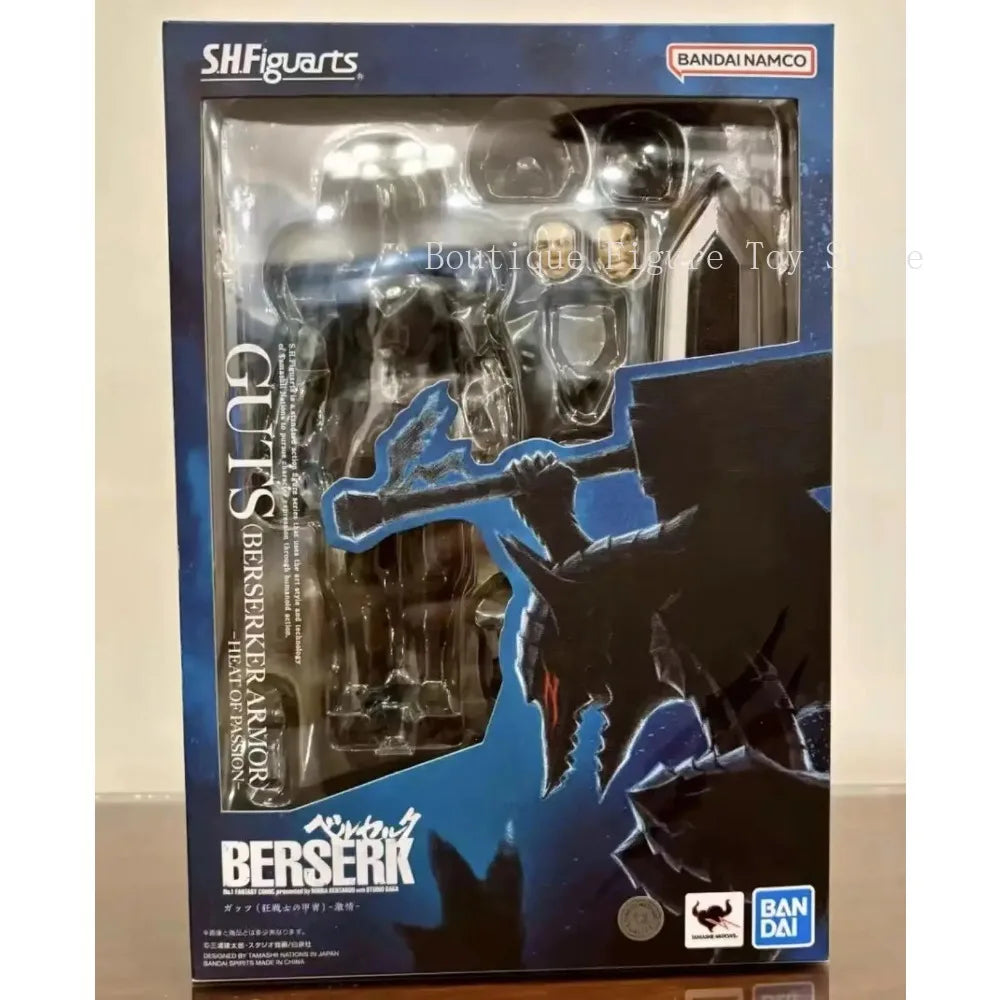 100% Original Bandai Sh Figuarts Shf Guts Berserker Armor Heat Of Passion Action Figures Anime Model Toys Figura Pvc Gift