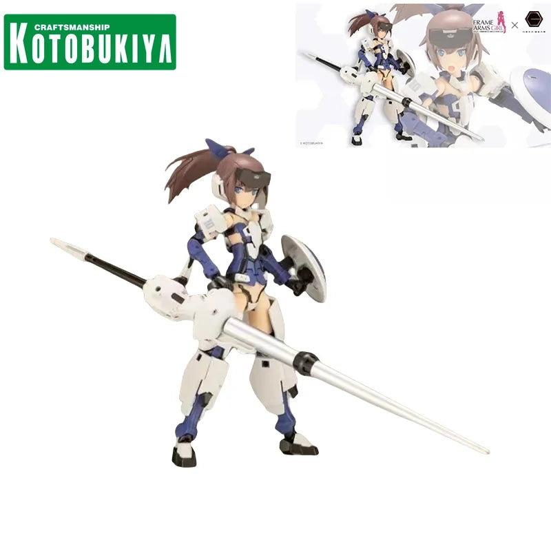 KOTOBUKIYA Original Anime Figure FRAME ARMS GIRL JINRAI（Lancer Ver.）FG190 Action Figure Toys for Kids Gift Collectible Model